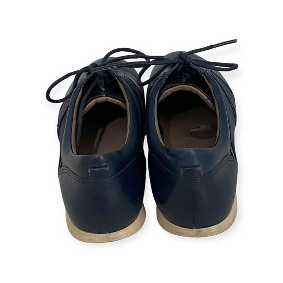 ECCO WOMAN SHOES SNEAKERS BLUE LEATHER ATHLETIC SIZE 35/5 - Picture 3 of 7
